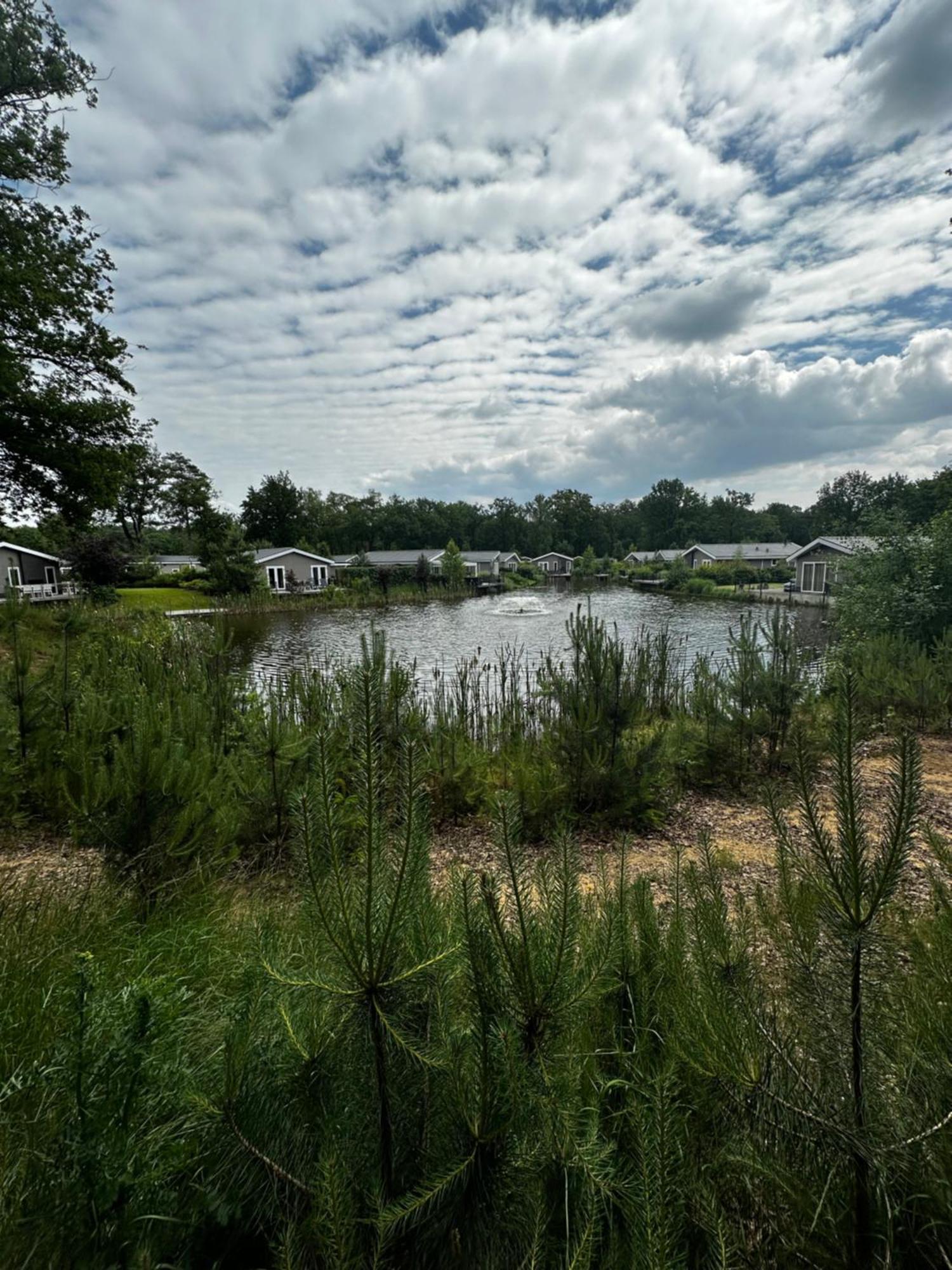 Sfeervolle Blokhut Op De Veluwe Op Recreatiepark Topparken In Beekbergen Met Vrije Tuin En Eigen Parkeerplaats ภายนอก รูปภาพ